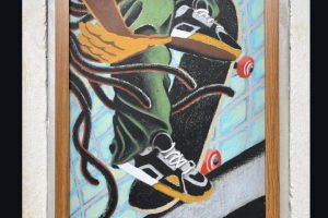 WAS, Acryl auf MDF, 29 × 41 cm, 2025
