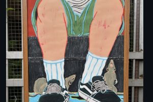 ESPERA NA CHUVA, Acryl auf Papier, 29 × 41 cm, 2025